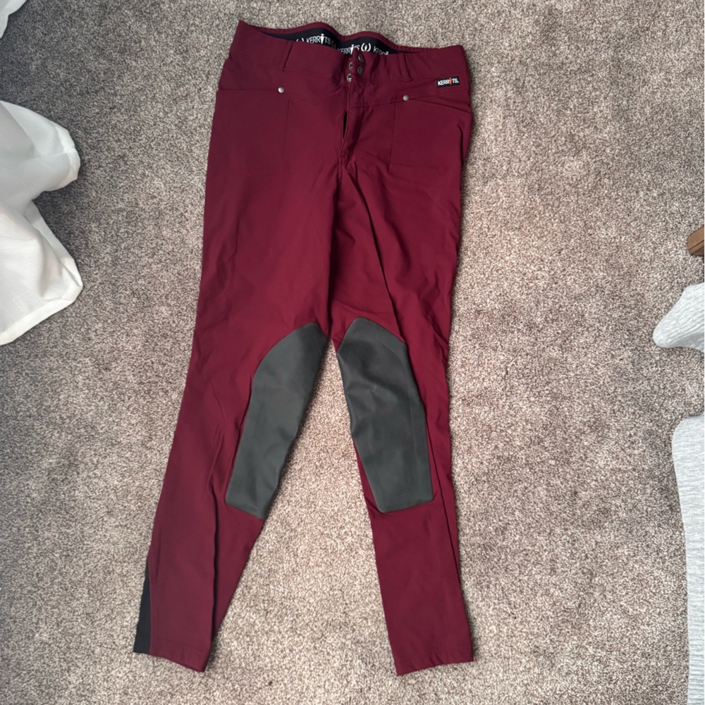 Kermit’s Performance Riding Pants with Black Knee Patches